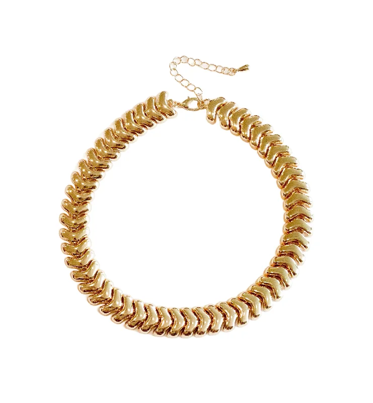 Daniella Gold Statement Necklace