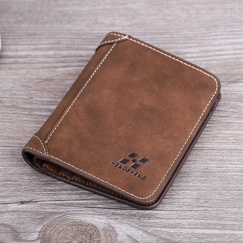 Fashion 2020 Men Wallets Mens Wallet with Coin Bag Zipper Small Money Purses New Design Dollar Slim Purse Money Clip Wallet